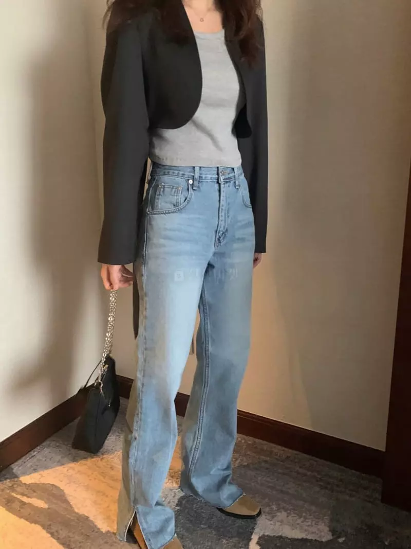 Poster - Korean Women Fashion - #pursuepretty - Slit Jeans - 3