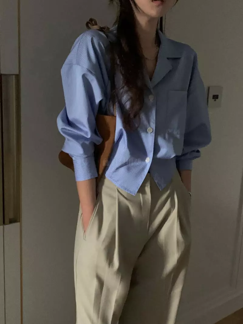 Poster - Korean Women Fashion - #romanticstyle - Pore Shirt