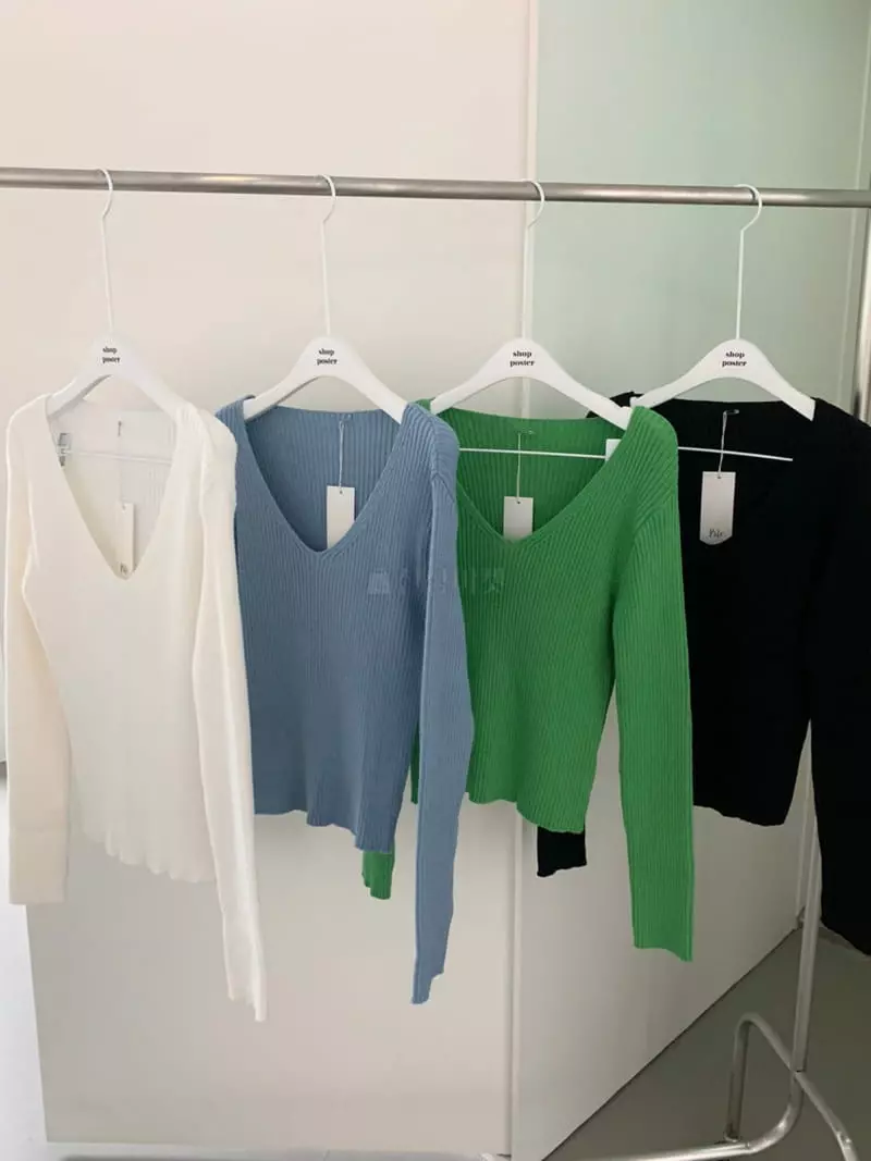 Poster - Korean Women Fashion - #womensfashion - Apfel Two-way Knit Tee - 3