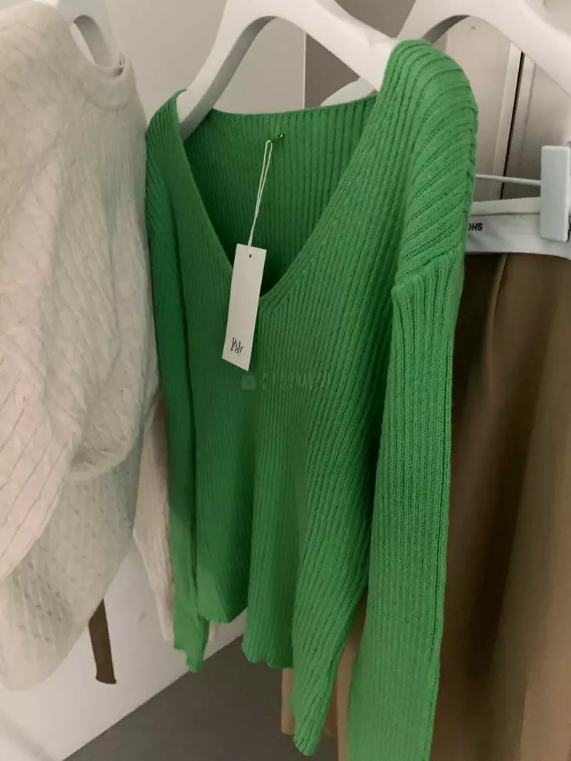 Poster - Korean Women Fashion - #womensfashion - Apfel Two-way Knit Tee - 7