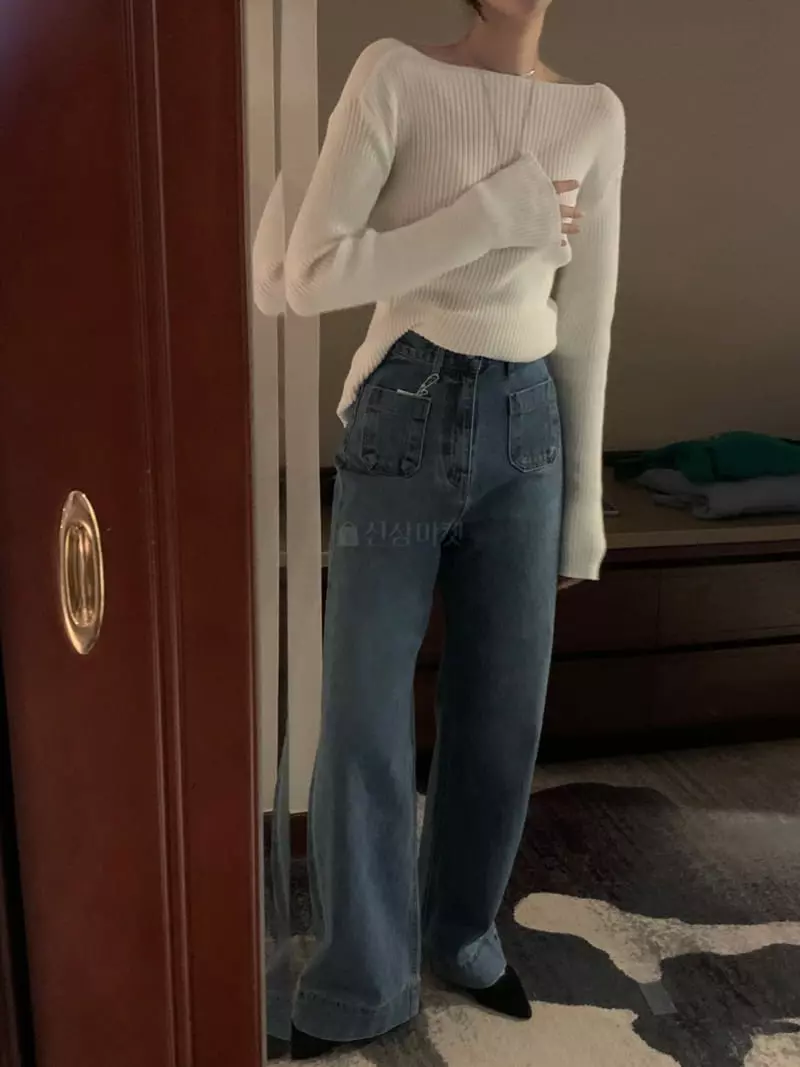Poster - Korean Women Fashion - #momslook - Pocket Jeans - 4