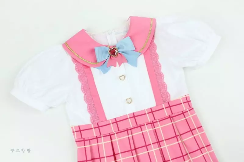 Pourenfant - Korean Children Fashion - #childrensboutique - Luna Pink One-piece