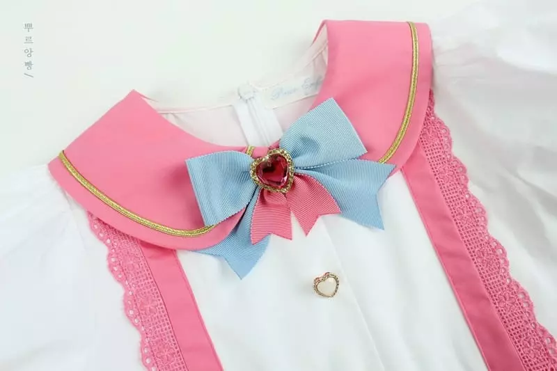 Pourenfant - Korean Children Fashion - #discoveringself - Luna Pink One-piece - 3