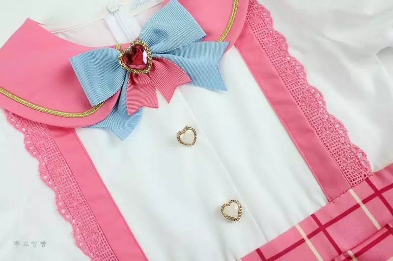 Pourenfant - Korean Children Fashion - #discoveringself - Luna Pink One-piece - 4