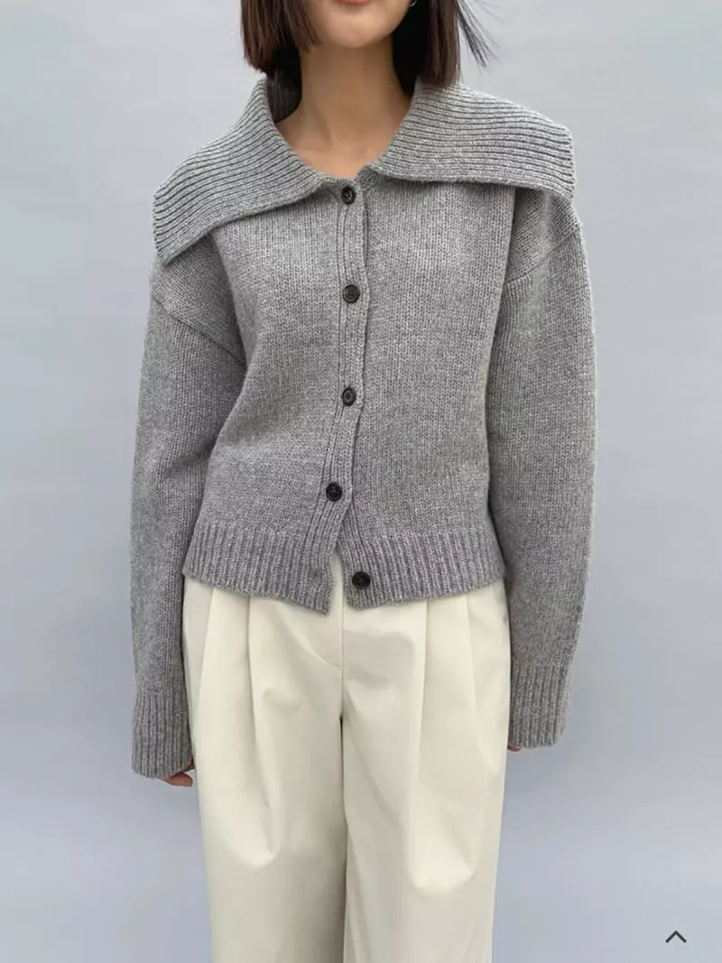 Project View - Korean Women Fashion - #momslook - Shawl Knit Cardigan - 2