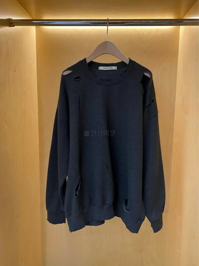 Project View - Korean Women Fashion - #momslook - Demage Washing Sweatshirt