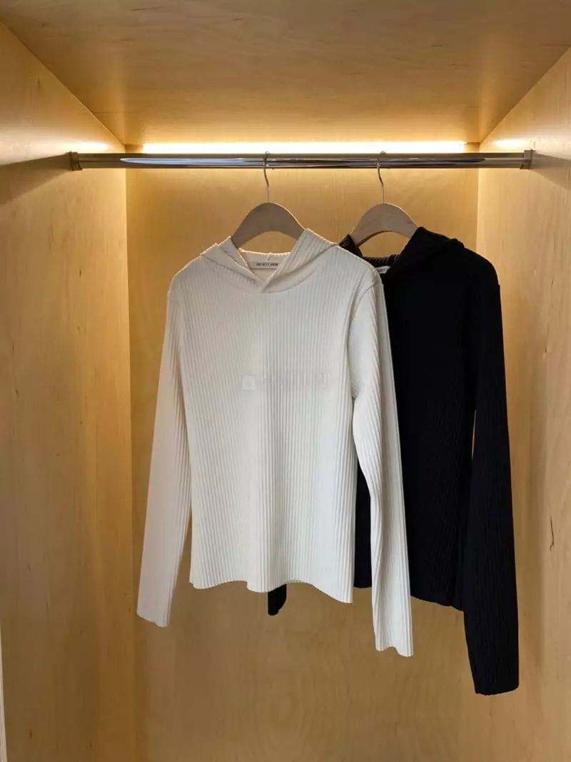 Project View - Korean Women Fashion - #womensfashion - Rib Hoody Tee - 4
