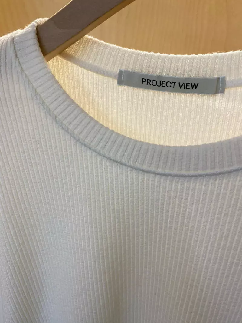 Project View - Korean Women Fashion - #momslook - Rib Pad Tee