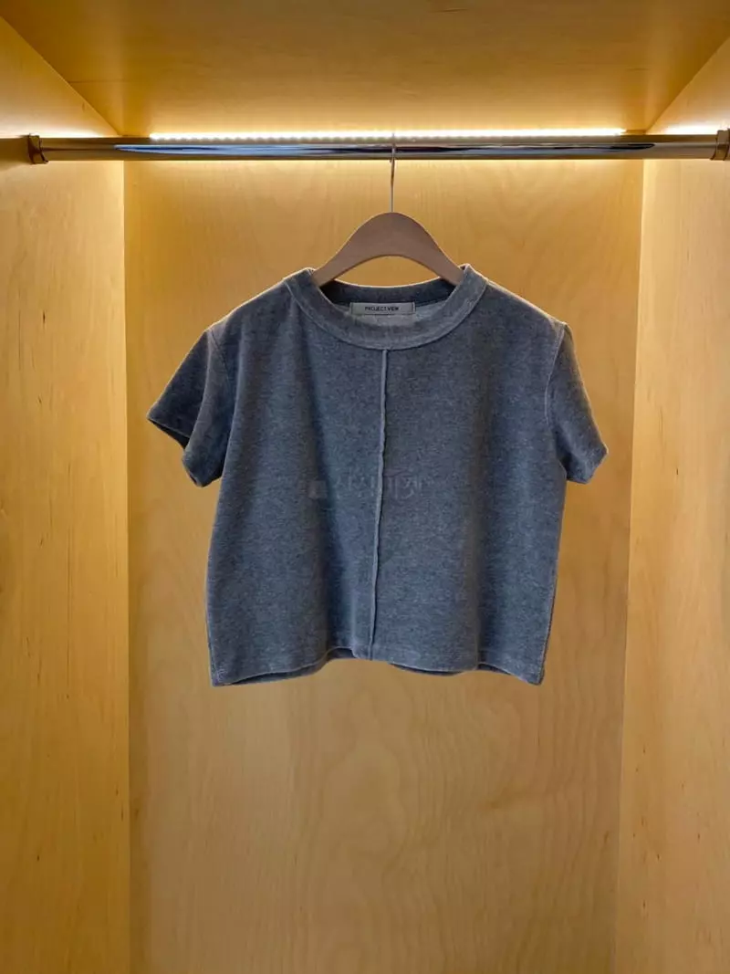 Project View - Korean Women Fashion - #restrostyle - Veloure Slit Tee - 2