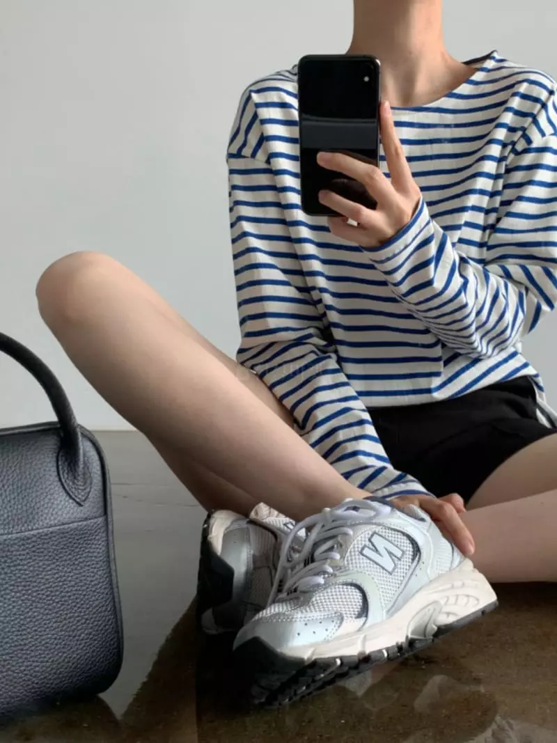 Project View - Korean Women Fashion - #womensfashion - Autumn Stripes Tee - 2
