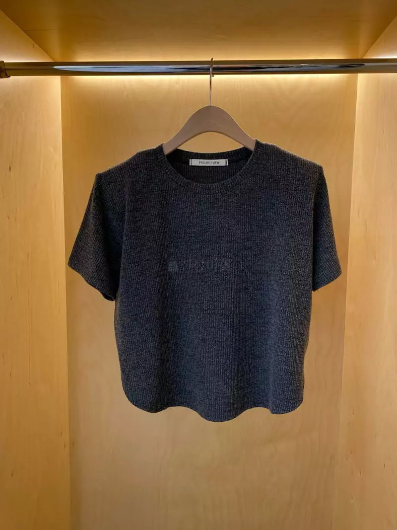 Project View - Korean Women Fashion - #womensfashion - Rib Pad Tee - 2