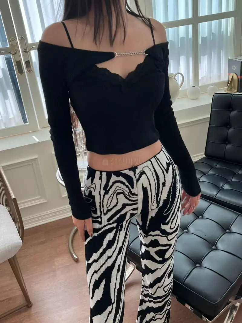 Project Wave - Korean Women Fashion - #momslook - Zebra Pants - 2