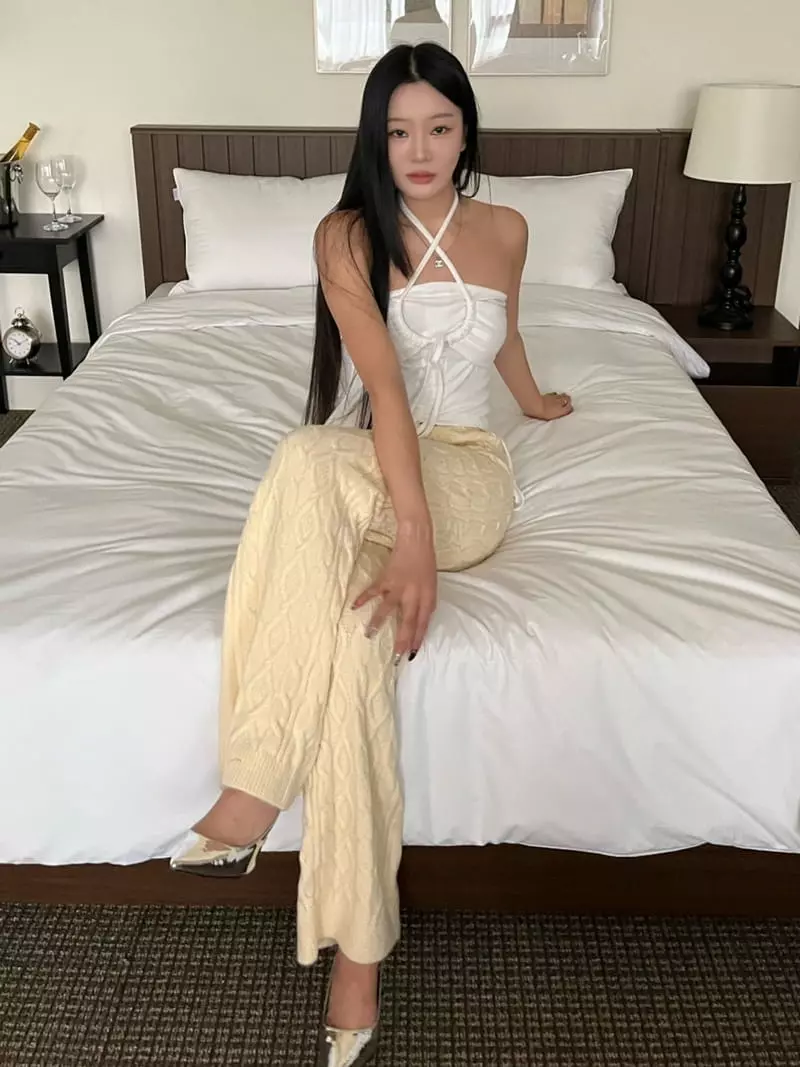 Project Wave - Korean Women Fashion - #momslook - Egg Knit Pants - 2