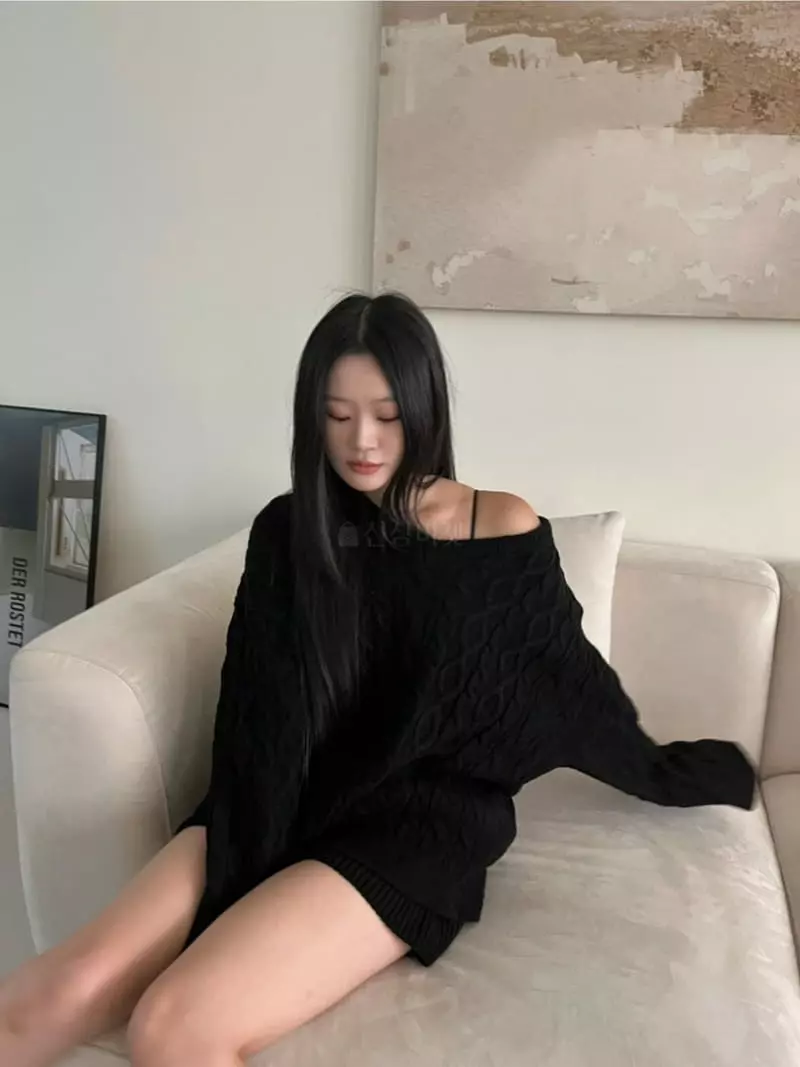 Project Wave - Korean Women Fashion - #momslook - Egg V Neck Knit Tee - 7