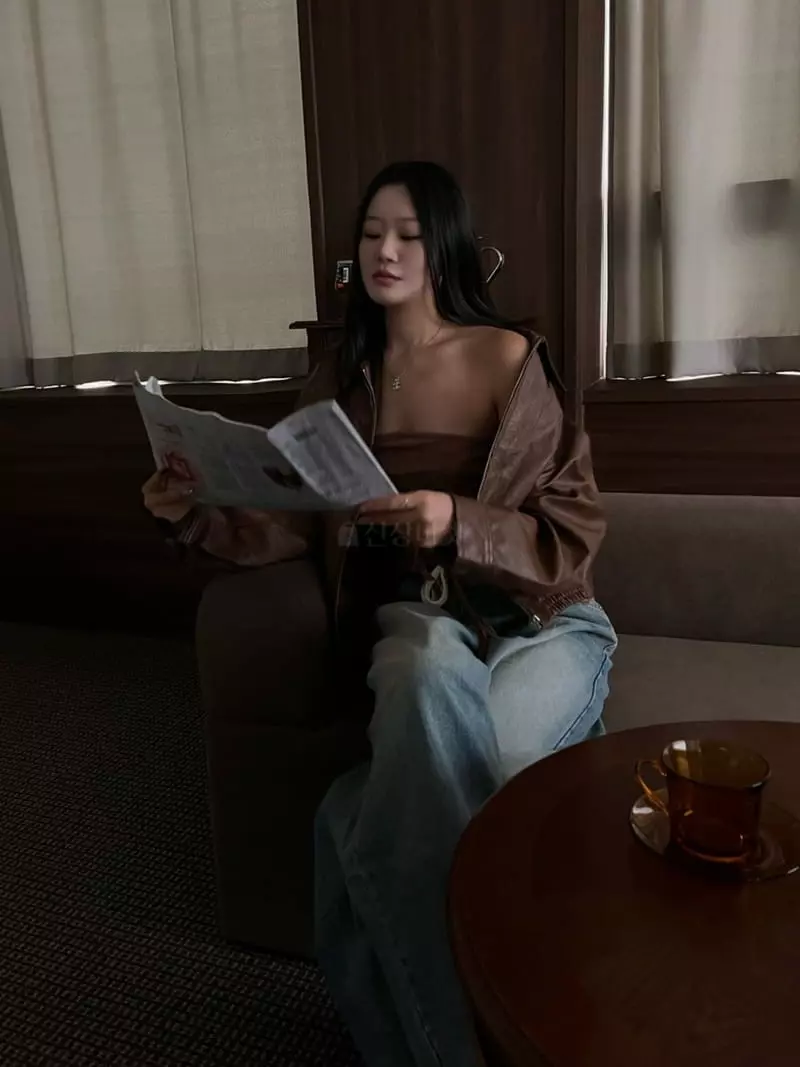 Project Wave - Korean Women Fashion - #momslook - Mini Rider Jacket