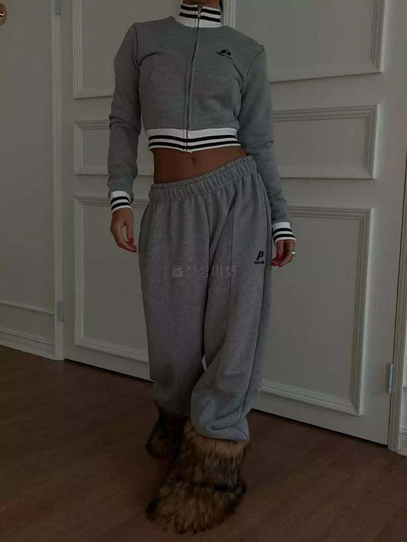 Project Wave - Korean Women Fashion - #momslook - P Embroidery Pants - 11