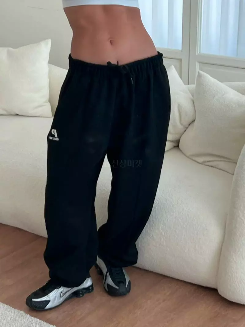 Project Wave - Korean Women Fashion - #momslook - P Embroidery Pants - 5