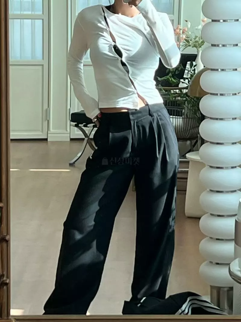 Project Wave - Korean Women Fashion - #momslook - Pwe Pants - 8