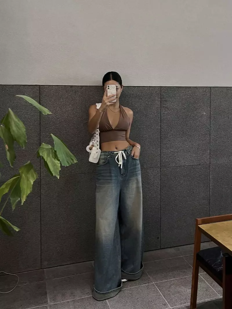 Project Wave - Korean Women Fashion - #pursuepretty - Masion Wide Jeans - 3