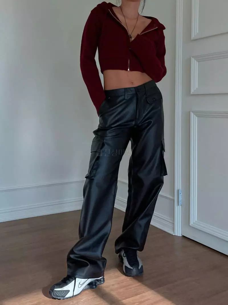 Project Wave - Korean Women Fashion - #romanticstyle - Leather Pants