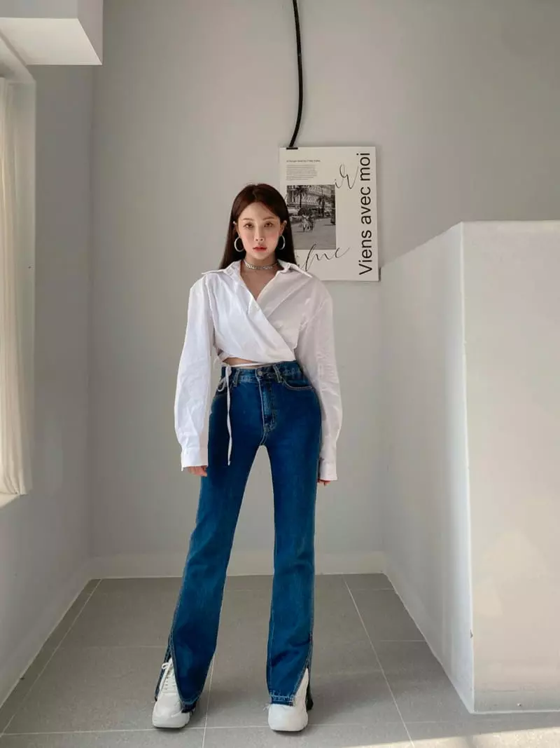 Project Wave - Korean Women Fashion - #thatsdarling - Wrap Shirt - 2