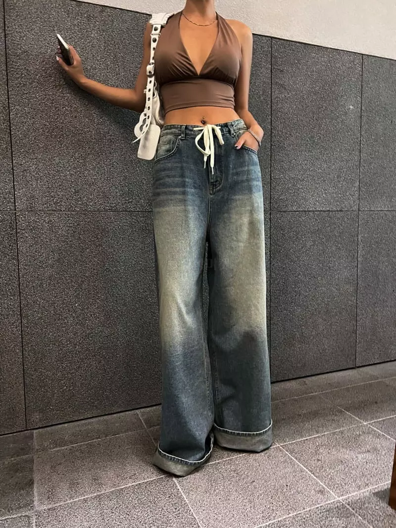 Project Wave - Korean Women Fashion - #vintageinspired - Masion Wide Jeans