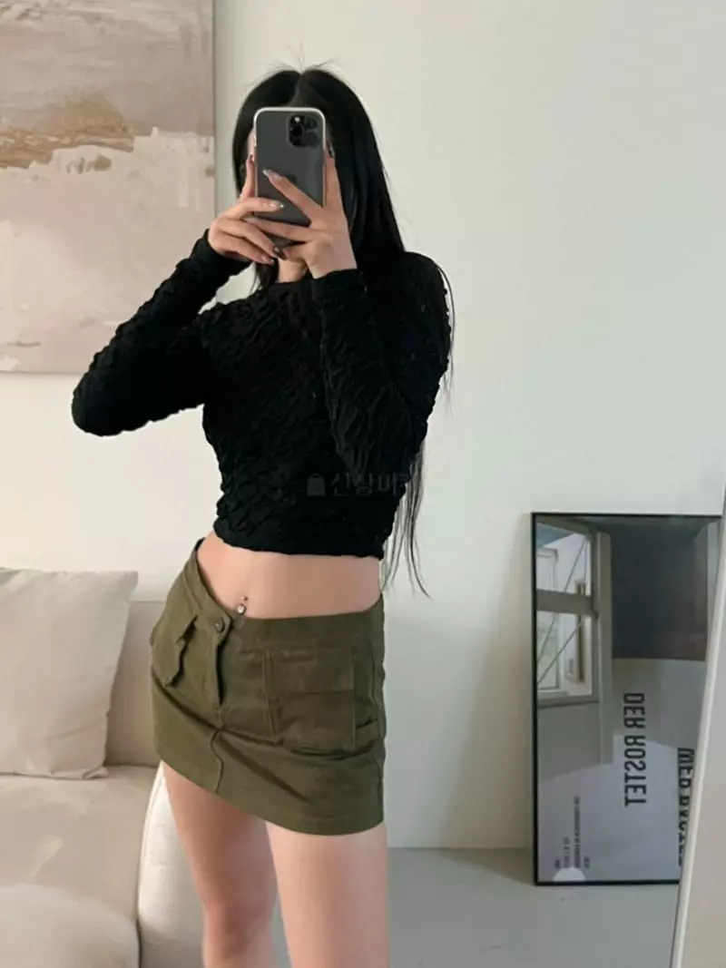 Project Wave - Korean Women Fashion - #womensfashion - Pop Span Tee - 2