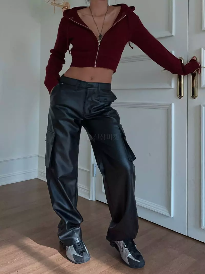 Project Wave - Korean Women Fashion - #momslook - Cashmere Hoody Zip-up - 4