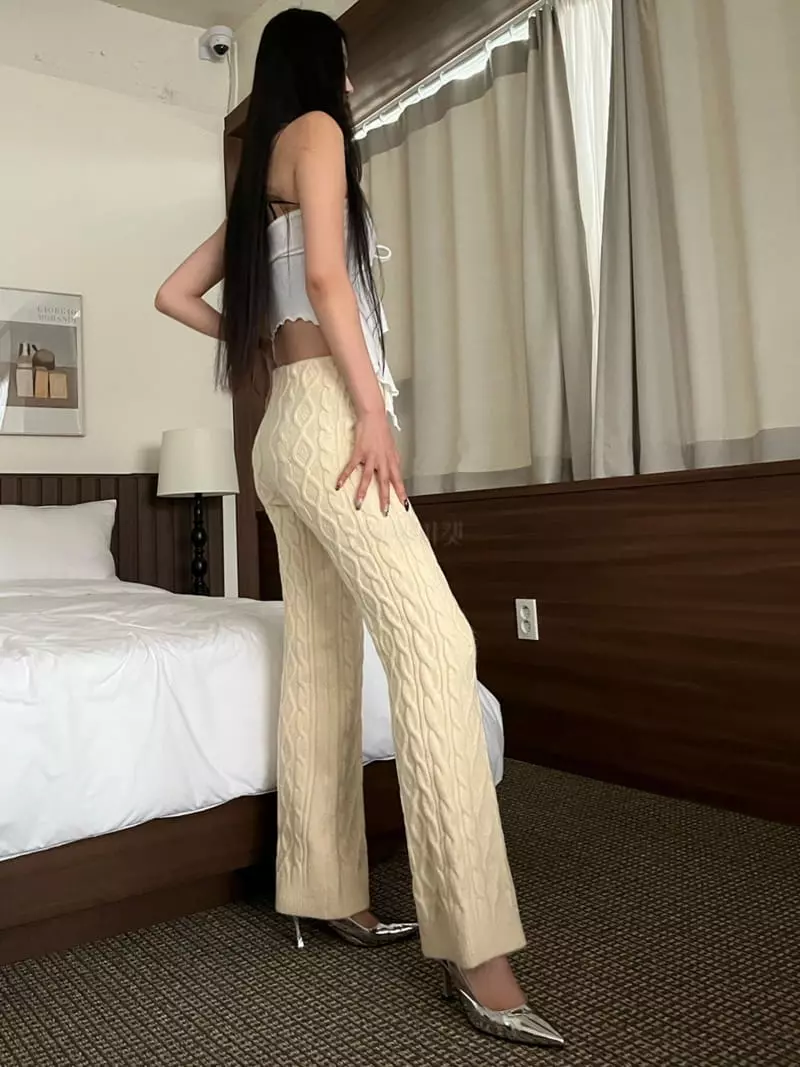 Project Wave - Korean Women Fashion - #womensfashion - Egg Knit Pants - 5