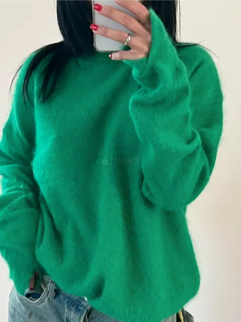 Project Wave - Korean Women Fashion - #womensfashion - Angora Rabbit Knit Tee - 6