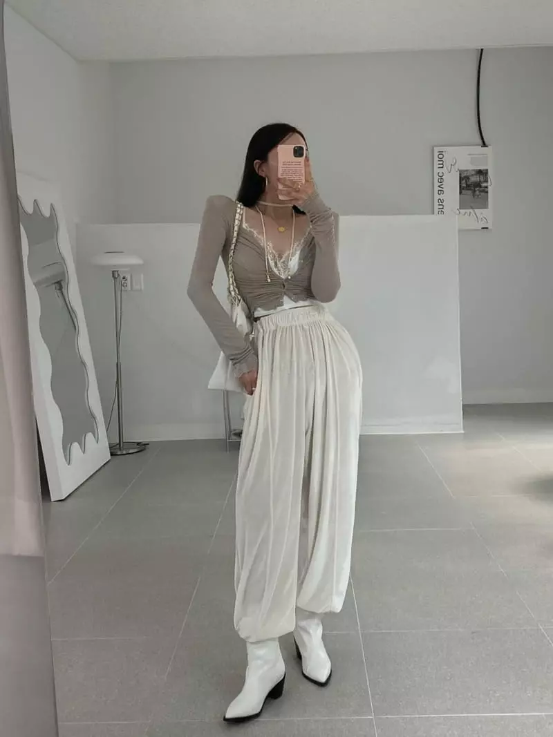Project Wave - Korean Women Fashion - #womensfashion - Anna Velvet Pants - 3