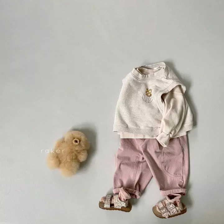 Raker - Korean Children Fashion - #kidzfashiontrend - Caramel Vest Terry - 2