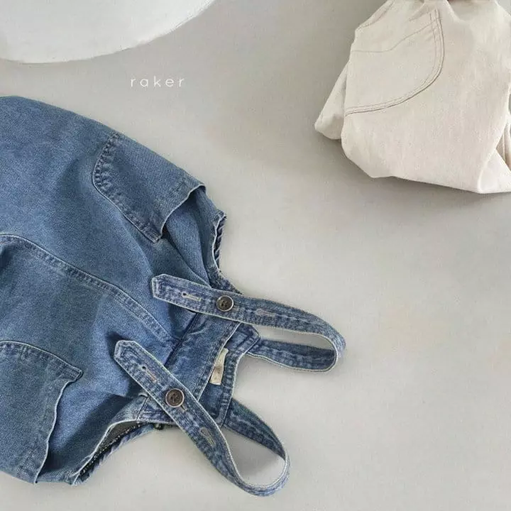 Raker - Korean Children Fashion - #kidzfashiontrend - Pumpkin Overalls Denim