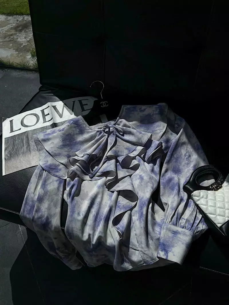 Rare Closet - Korean Women Fashion - #momslook - Chav Frill Blouse - 7