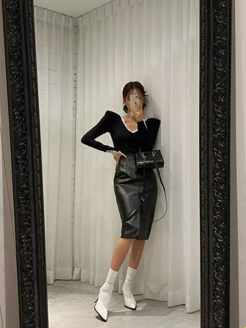 Rare Closet - Korean Women Fashion - #momslook - Oz Lace Tee - 3