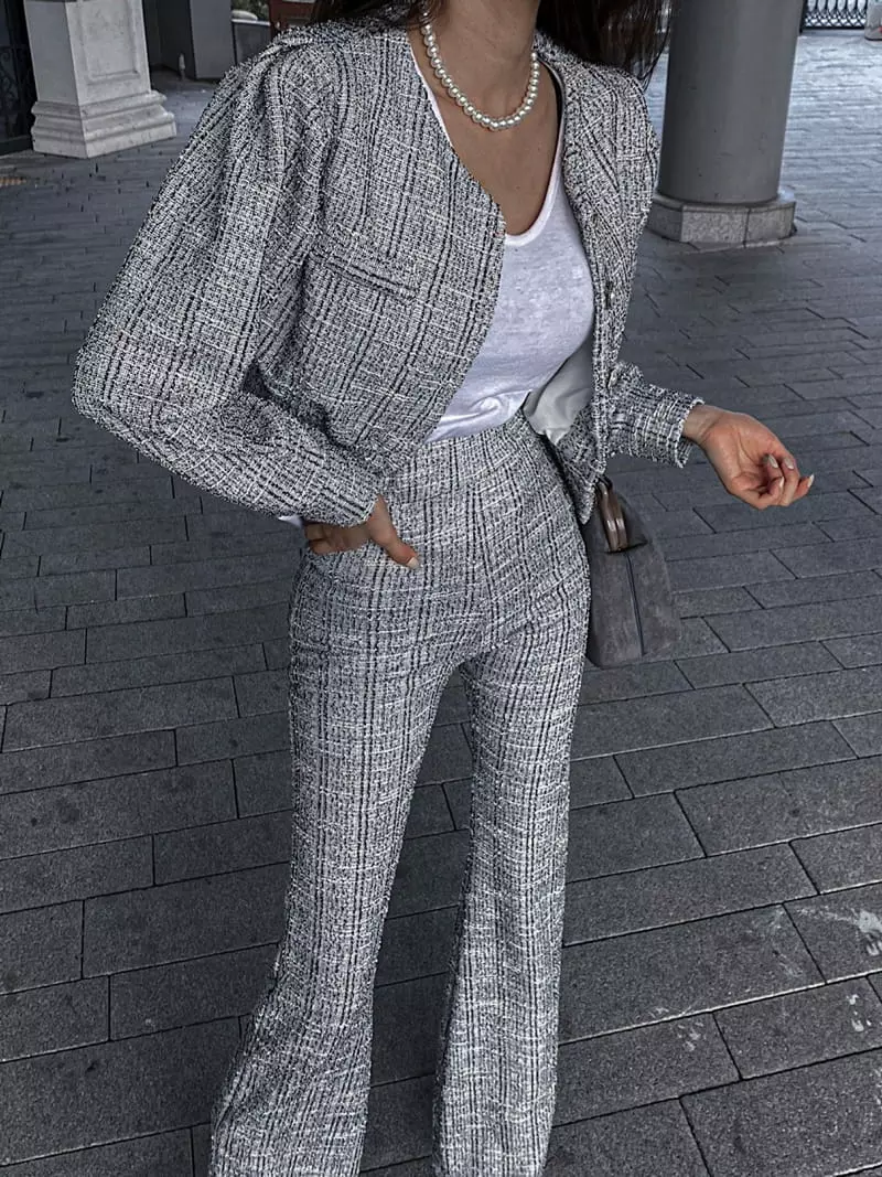 Rare Closet - Korean Women Fashion - #momslook - Shuev Twid Pants - 3