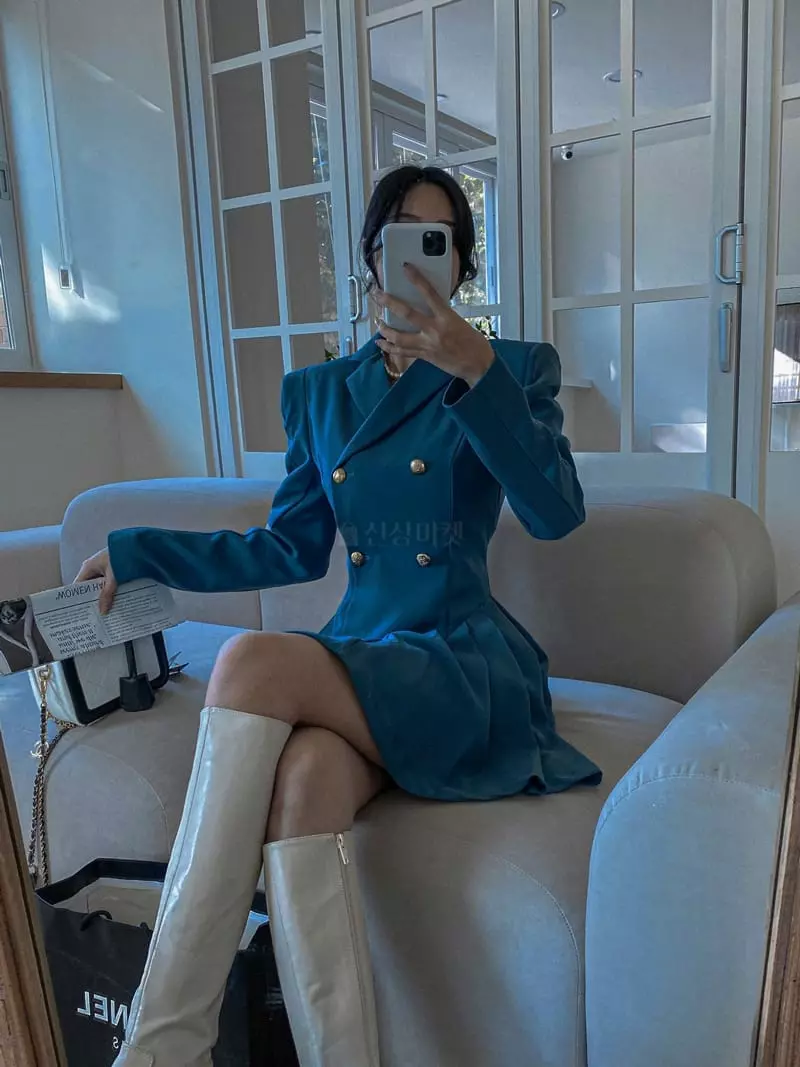Rare Closet - Korean Women Fashion - #momslook - Bov Pleates Jacket One-piece