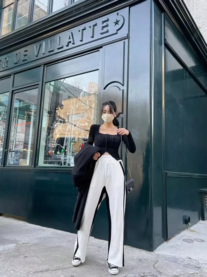 Rare Closet - Korean Women Fashion - #momslook - Color Wide Pants - 7