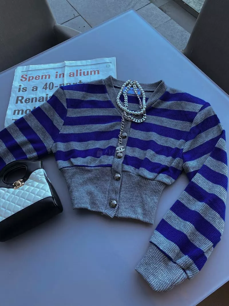 Rare Closet - Korean Women Fashion - #womensfashion - May Stripes Cardigan - 4