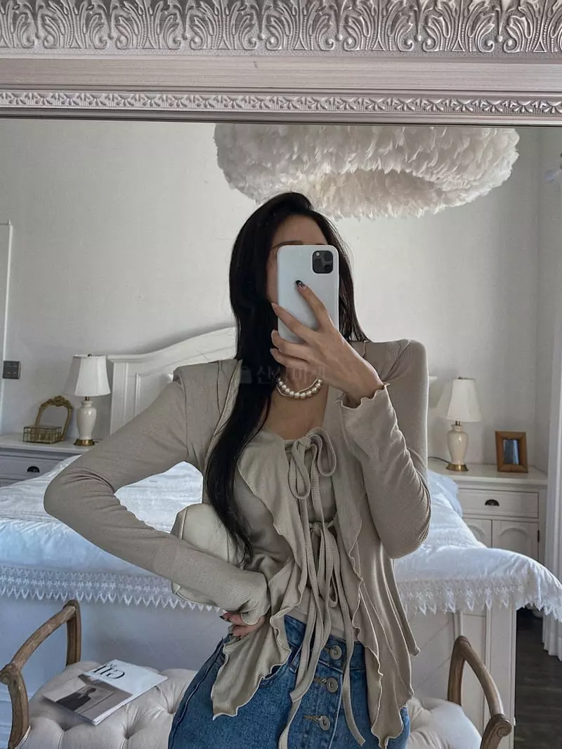 Rare Closet - Korean Women Fashion - #womensfashion - Loe Frill Cardigan - 4
