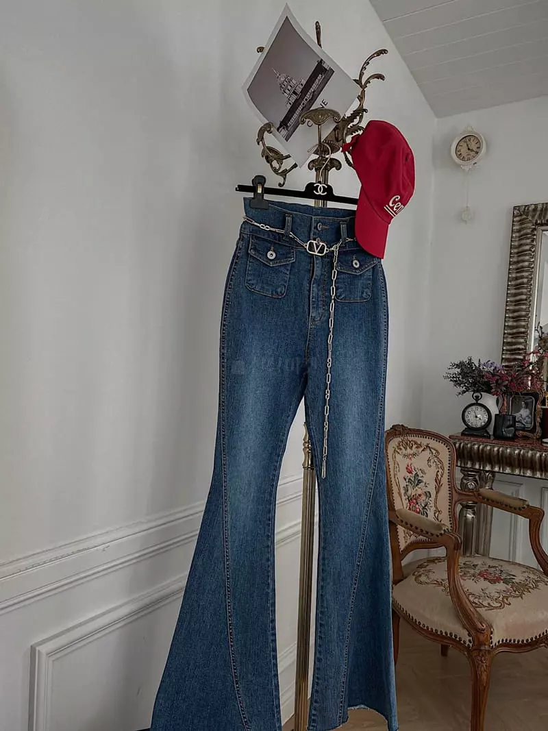 Rare Closet - Korean Women Fashion - #momslook - High Bootscut Pants - 7
