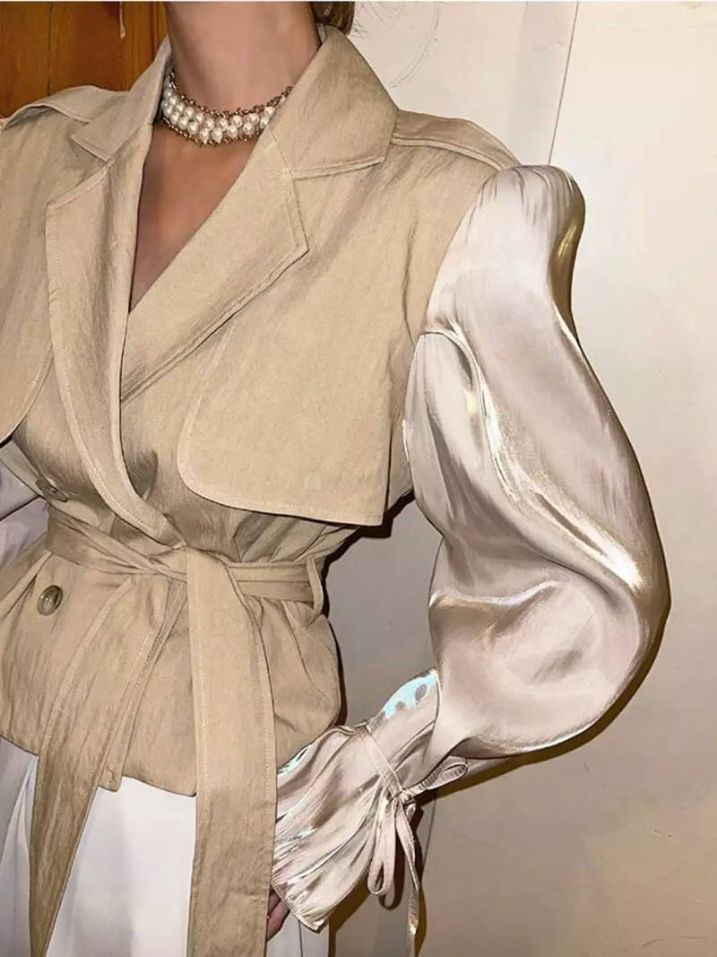 Rare Closet - Korean Women Fashion - #thelittlethings - Twinkle Trench Jacket - 4