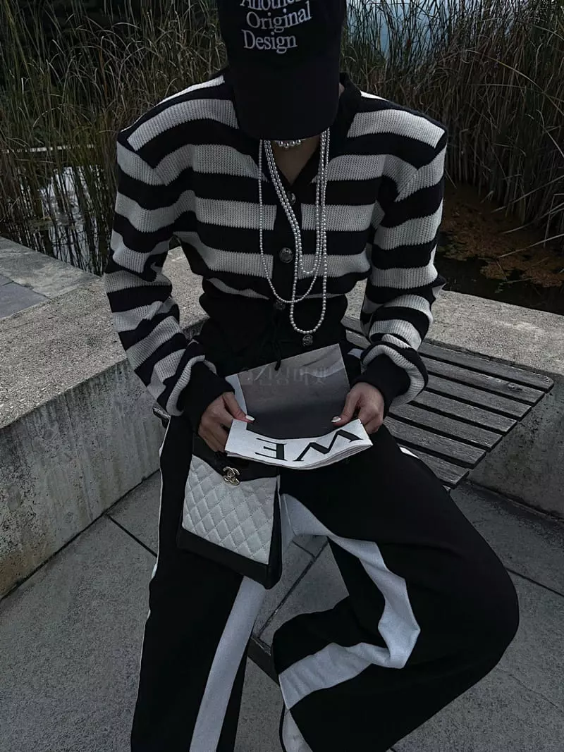 Rare Closet - Korean Women Fashion - #pursuepretty - May Stripes Cardigan - 12