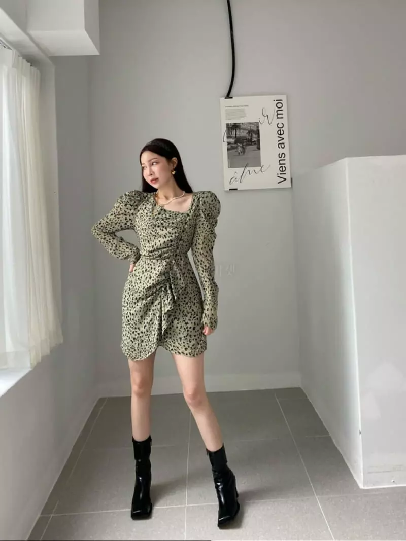 Rare Closet - Korean Women Fashion - #pursuepretty - Leopard One-piece - 2