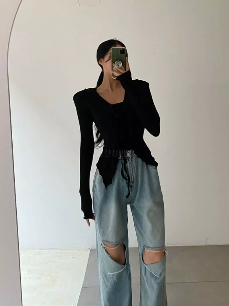 Rare Closet - Korean Women Fashion - #restrostyle - Loe Frill Cardigan - 11