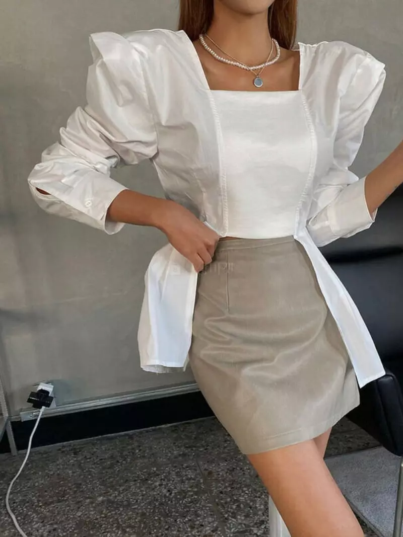 Rare Closet - Korean Women Fashion - #romanticstyle - Pierrot Shirt - 2