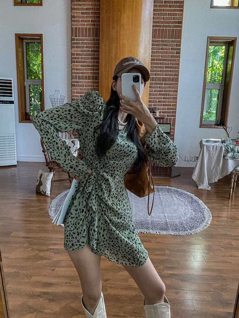 Rare Closet - Korean Women Fashion - #thatsdarling - Leopard One-piece - 6