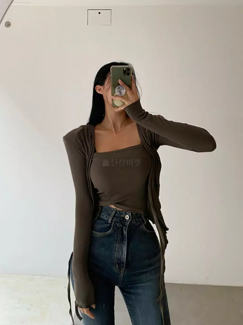 Rare Closet - Korean Women Fashion - #vintagekidsstyle - Loe Frill Cardigan - 9