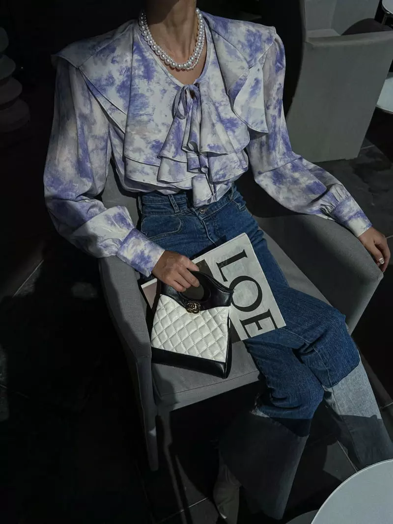 Rare Closet - Korean Women Fashion - #womensfashion - Chav Frill Blouse - 6