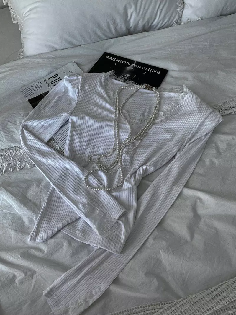 Rare Closet - Korean Women Fashion - #womensfashion - Oz Lace Tee - 6